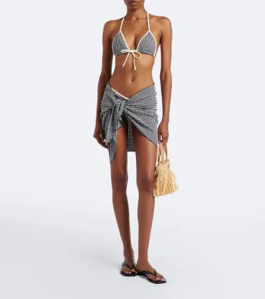 Montce Gingham beach cover-up | Thumbnail 4 Montce Gingham beach cover-up | Thumbnail 4