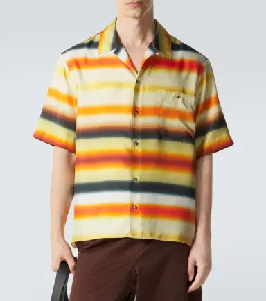 Loewe Paula's Ibiza striped cotton-blend shirt | Thumbnail 4