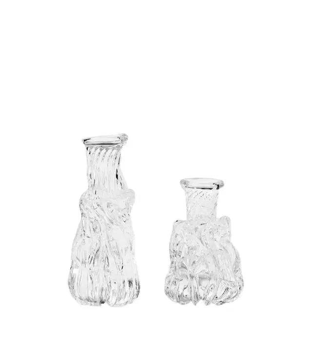 Alexander Kirkeby Set of 2 crystal candle holders