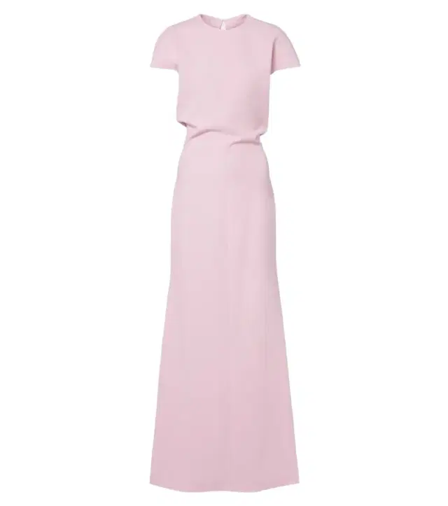 Jil Sander Open-back virgin wool gown