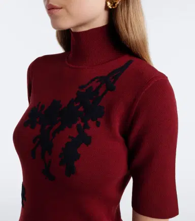 Erdem Floral jacquard turtleneck sweater | Thumbnail 4