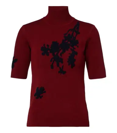 Erdem Floral jacquard turtleneck sweater | Thumbnail 1