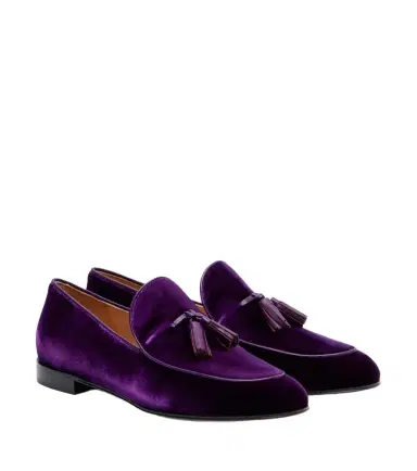 Gianvito Rossi Tasseled velvet loafers | Thumbnail 1 Gianvito Rossi Tasseled velvet loafers | Thumbnail 1