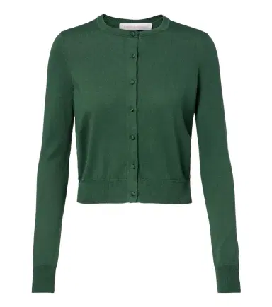 Carolina Herrera Silk and cotton cardigan | Thumbnail 1 Carolina Herrera Silk and cotton cardigan | Thumbnail 1