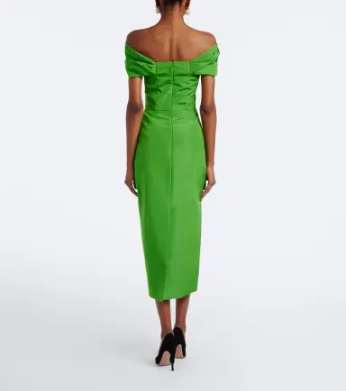 Carolina Herrera Off-shoulder silk faille cocktail dress | Thumbnail 4