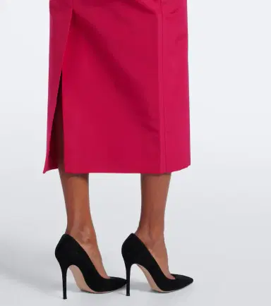 Carolina Herrera Off-shoulder silk faille cocktail dress | Thumbnail 3