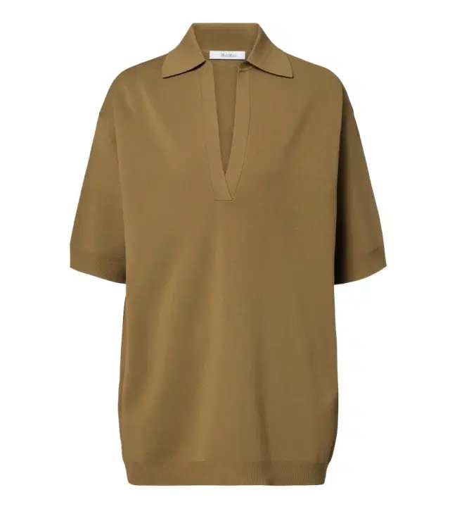 Max Mara Oversized knitted polo shirt