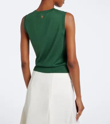 Carolina Herrera Silk and cotton tank top | Thumbnail 3