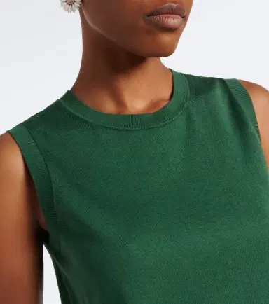 Carolina Herrera Silk and cotton tank top | Thumbnail 4