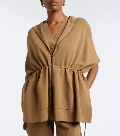 Max Mara Hooded knitted poncho | Thumbnail 6 Max Mara Hooded knitted poncho | Thumbnail 6