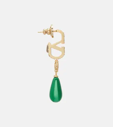 Valentino VLogo Swarovski-embellished earrings | Thumbnail 3
