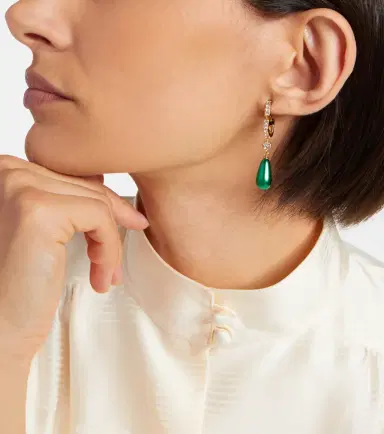 Valentino VLogo Swarovski-embellished earrings | Thumbnail 5