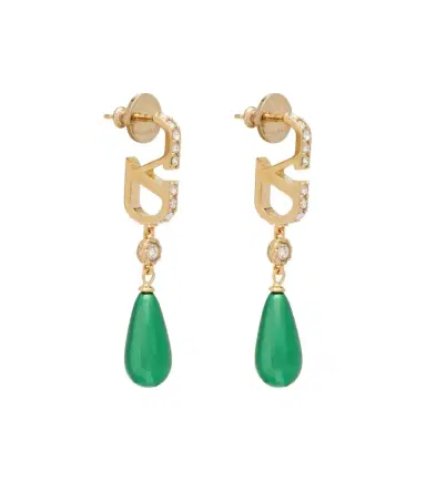 Valentino VLogo Swarovski-embellished earrings | Thumbnail 1