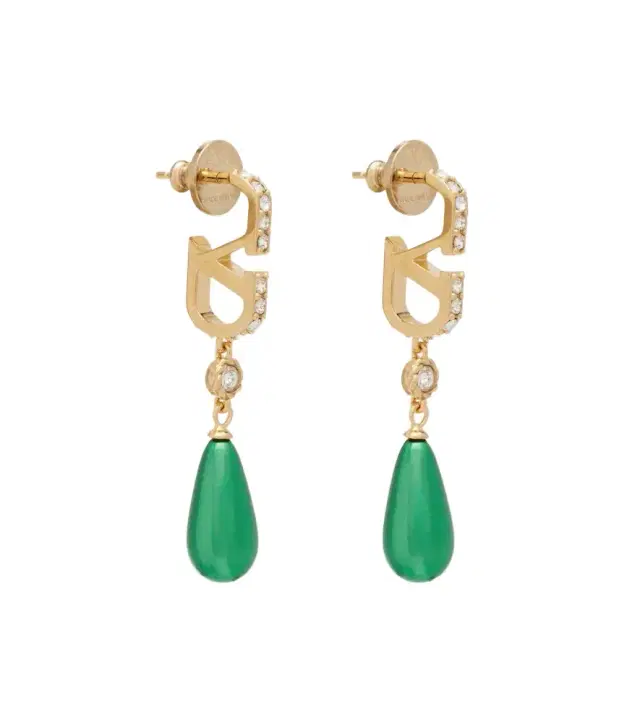 Valentino VLogo Swarovski-embellished earrings