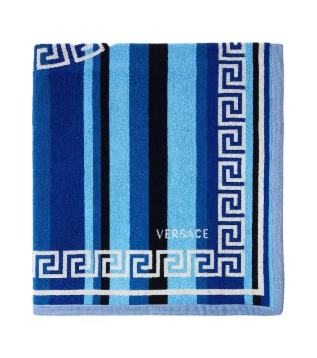 Versace Home Striped cotton terry towel