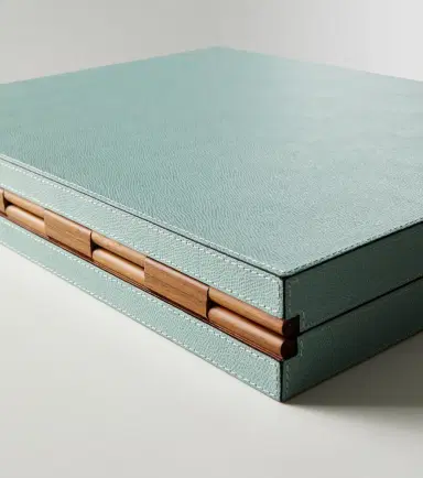 GIOBAGNARA Large leather and wooden backgammon set | Thumbnail 4
