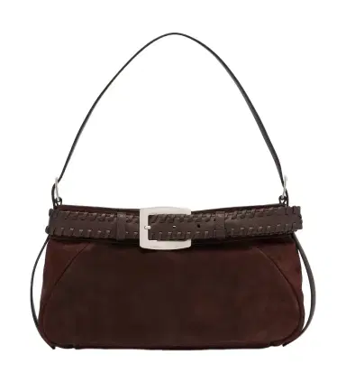 Staud Brooklyn Small suede shoulder bag | Thumbnail 1 Staud Brooklyn Small suede shoulder bag | Thumbnail 1