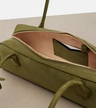 Alaia Alaïa Le Teckel Medium suede shoulder bag | Thumbnail 2 Alaia Alaïa Le Teckel Medium suede shoulder bag | Thumbnail 2
