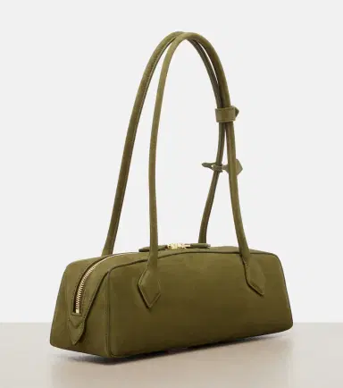 Alaia Alaïa Le Teckel Medium suede shoulder bag | Thumbnail 4 Alaia Alaïa Le Teckel Medium suede shoulder bag | Thumbnail 4