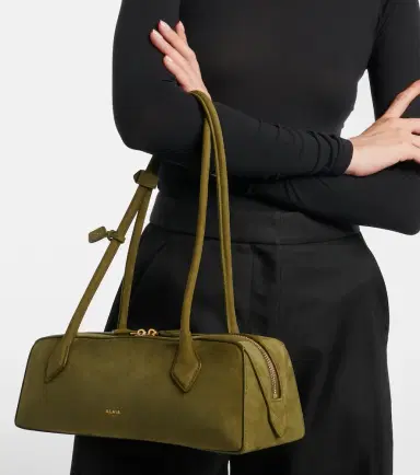 Alaia Alaïa Le Teckel Medium suede shoulder bag | Thumbnail 5 Alaia Alaïa Le Teckel Medium suede shoulder bag | Thumbnail 5