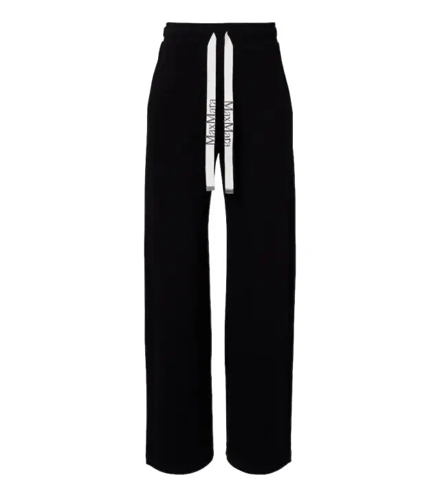 Cotton-blend wide-leg pants