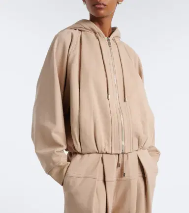 Sportmax Cotton-blend jersey hoodie | Thumbnail 3 Sportmax Cotton-blend jersey hoodie | Thumbnail 3