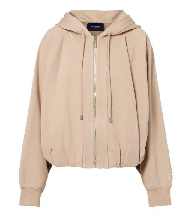 Cotton-blend jersey hoodie