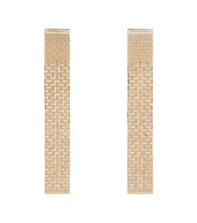 Tom Ford Aion brass earrings
