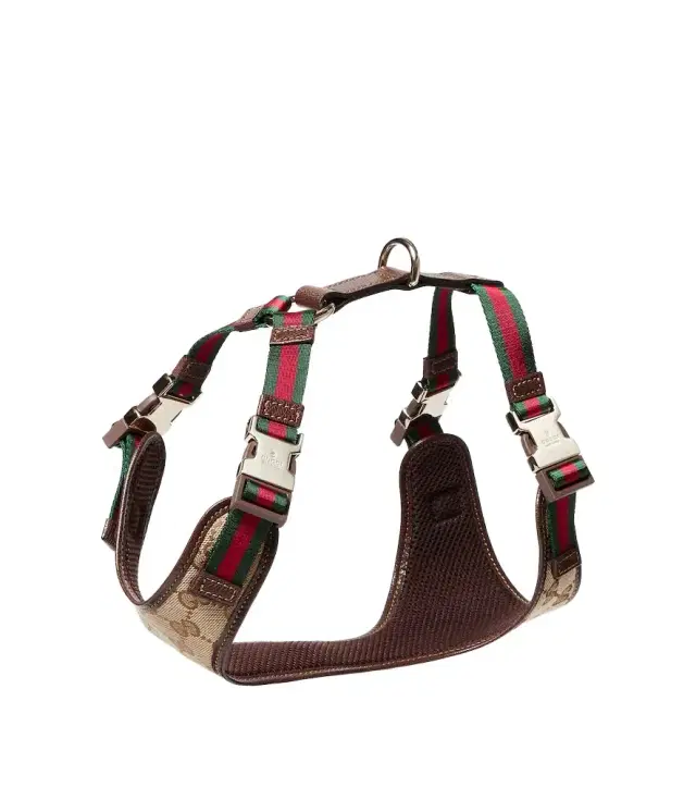 Gucci S/M GG canvas dog harness