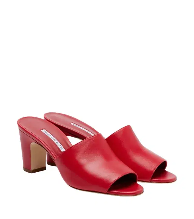 Manolo Blahnik Rapalla leather mules