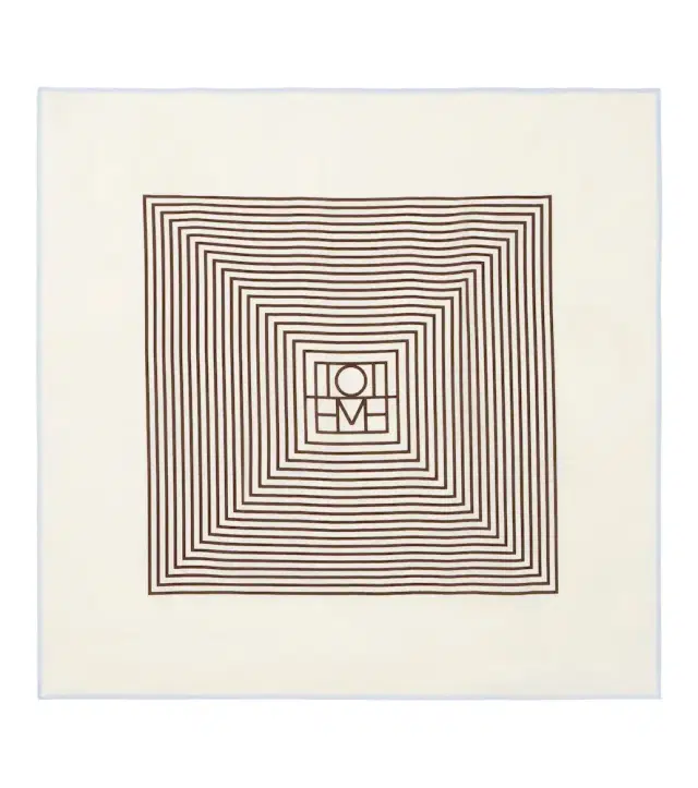 Monogram silk scarf