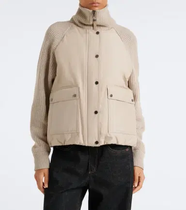 Brunello Cucinelli Wool, cashmere, and silk down jacket | Thumbnail 3 Brunello Cucinelli Wool, cashmere, and silk down jacket | Thumbnail 3