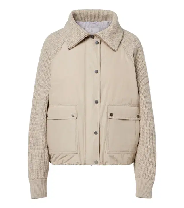Brunello Cucinelli Wool, cashmere, and silk down jacket
