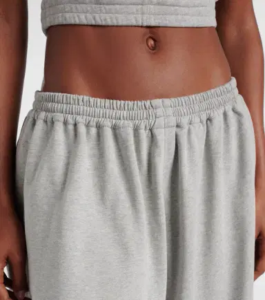 Alaïa Alaïa Ruffled cotton-blend fleece tapered pants | Thumbnail 4 Alaïa Alaïa Ruffled cotton-blend fleece tapered pants | Thumbnail 4