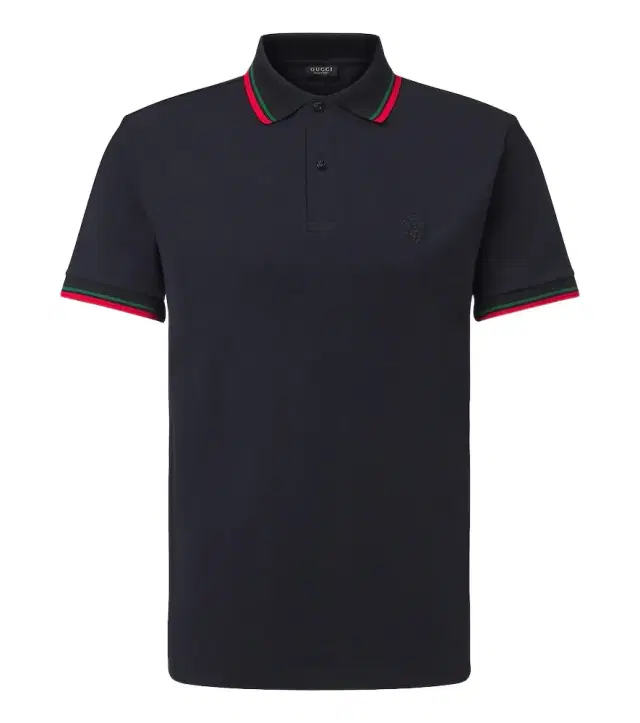 Cotton-blend piqué polo shirt