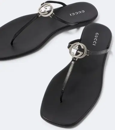 Gucci Interlocking G leather thong sandals | Thumbnail 2 Gucci Interlocking G leather thong sandals | Thumbnail 2