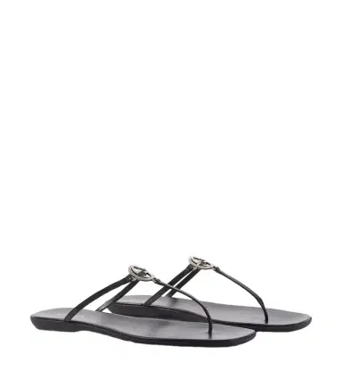 Gucci Interlocking G leather thong sandals | Thumbnail 1 Gucci Interlocking G leather thong sandals | Thumbnail 1