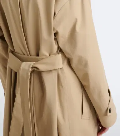 Bottega Veneta Leather-trimmed cotton trench coat | Thumbnail 4