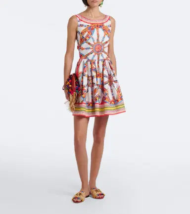 Dolce & Gabbana Carretto cotton minidress | Thumbnail 4 Dolce & Gabbana Carretto cotton minidress | Thumbnail 4