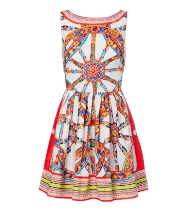 Dolce & Gabbana Carretto cotton minidress | Thumbnail 1 Dolce & Gabbana Carretto cotton minidress | Thumbnail 1