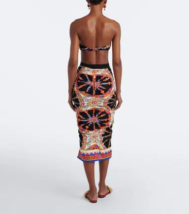 Dolce & Gabbana Carretto silk-blend midi skirt | Thumbnail 2 Dolce & Gabbana Carretto silk-blend midi skirt | Thumbnail 2