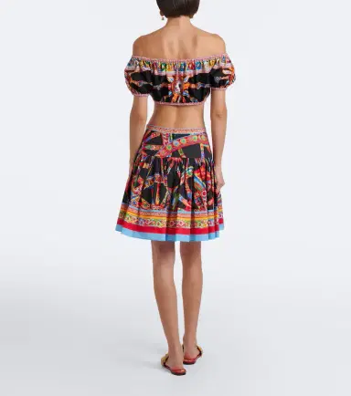 Dolce & Gabbana Carretto cotton miniskirt | Thumbnail 4