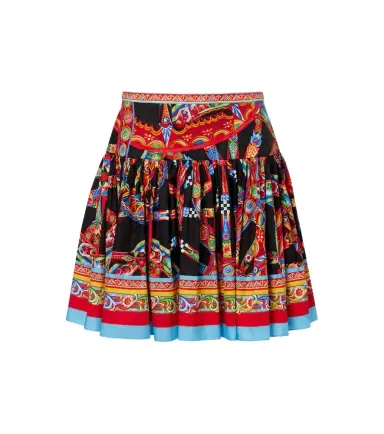 Dolce & Gabbana Carretto cotton miniskirt | Thumbnail 1