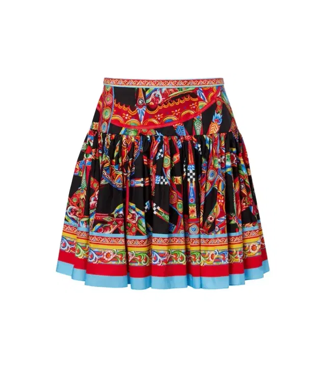 Carretto cotton miniskirt