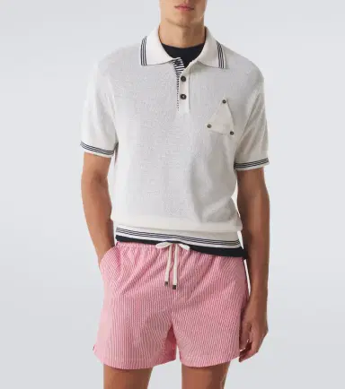 Jacquemus Voilier waffe-knit silk and cotton polo shirt | Thumbnail 3 Jacquemus Voilier waffe-knit silk and cotton polo shirt | Thumbnail 3