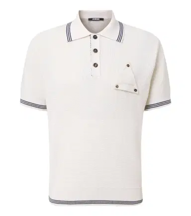 Jacquemus Voilier waffe-knit silk and cotton polo shirt | Thumbnail 1 Jacquemus Voilier waffe-knit silk and cotton polo shirt | Thumbnail 1