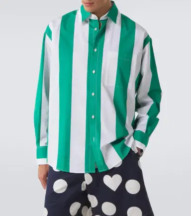Jacquemus Camargue striped cotton poplin shirt | Thumbnail 3