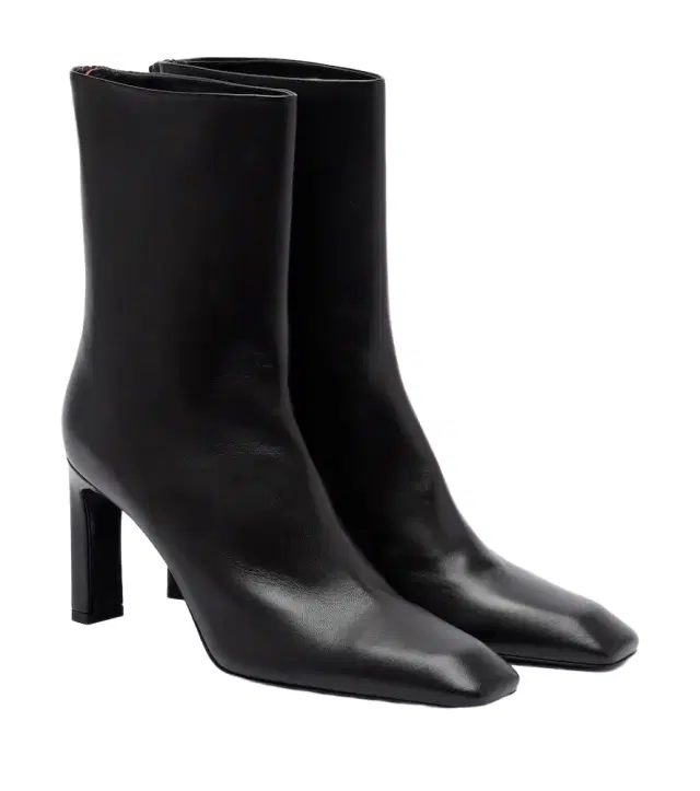 Leather ankle boots
