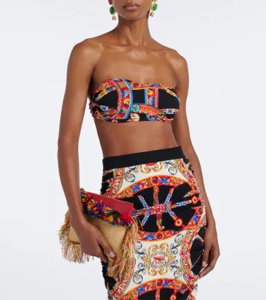 Dolce & Gabbana Carretto bandeau top | Thumbnail 3 Dolce & Gabbana Carretto bandeau top | Thumbnail 3