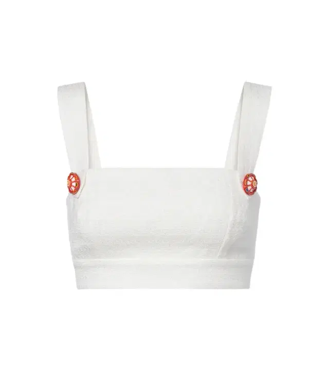 Dolce & Gabbana Cotton and linen-blend crop top